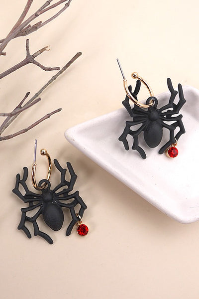 MATTE SPIDER HOOP EARRINGS | 10E3060167