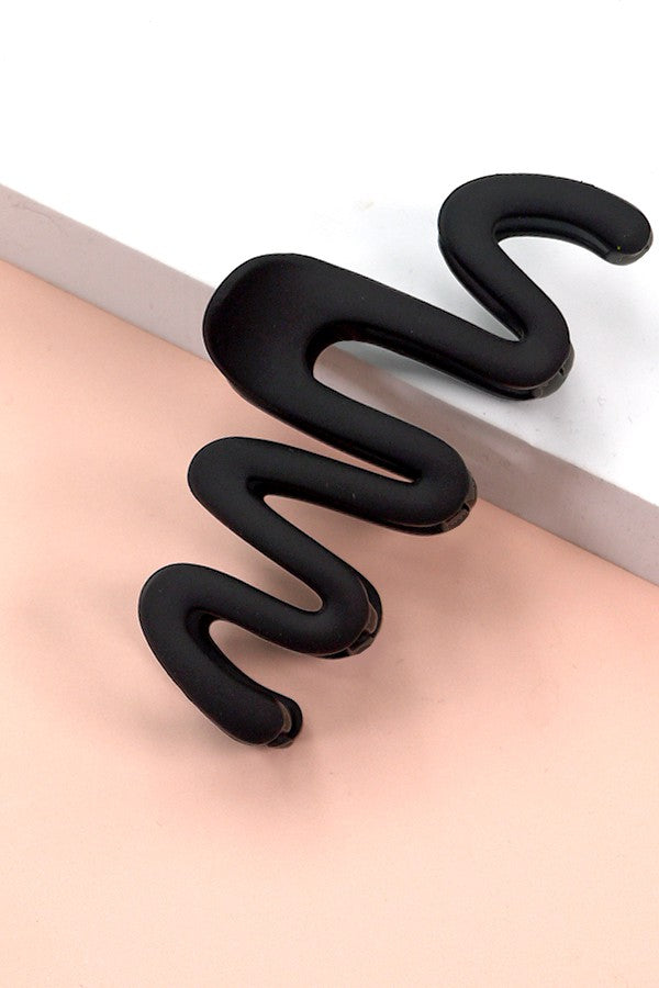 MATTE ZIGZAG HAIR CLAW CLIPS | 40H623