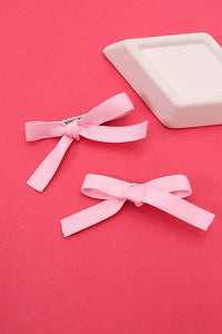 SATIN BOW HAIR SLIDE SET 2 | 40H618