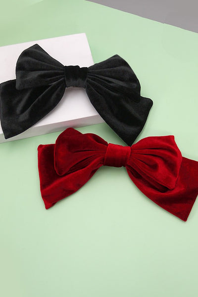 VELVET FABLE BOW HAIR CLIP | 40H620