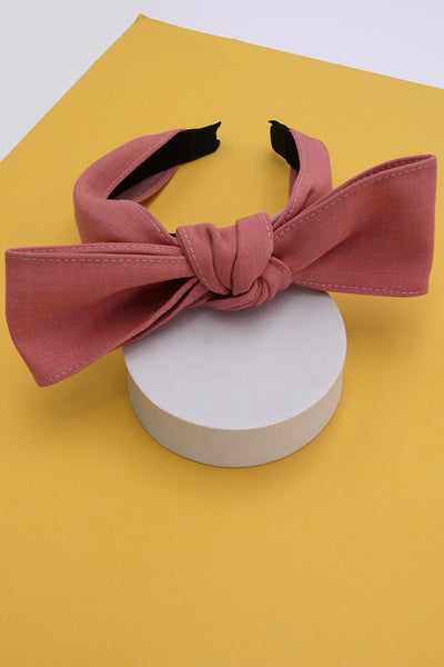 COTTON LINEN FASHION BOW HEADBAND | 40HB133