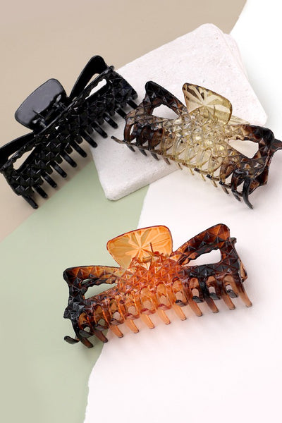 EXTRA LARGE OMBRE TORT CRYSTAL HAIR CLAW CLIPS | 40H639
