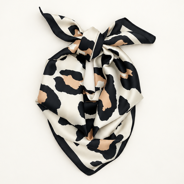 LARGE LEOPARD ANIMAL PRINT BANDANA SCARF | 40SC689