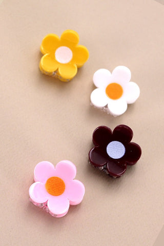 MINI DAISY HAIR CLAW CLIP SET OF 4 | 40H669