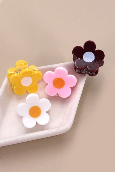 MINI DAISY HAIR CLAW CLIP SET OF 4 Price | 40H669S