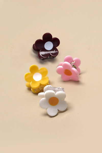 MINI DAISY HAIR CLAW CLIP SET OF 4 Price | 40H669S