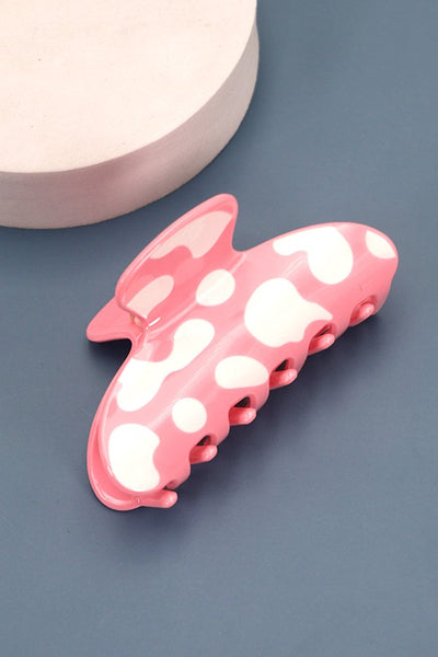 JUMBO CELLULOSE ANIMAL PRINT HAIR CLAW CLIPS | 40H675