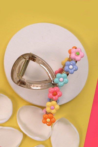 MULTI COLOR DAISY HAIR CLAW CLIPS | 40H681