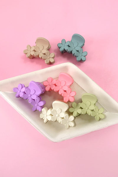 MINI PETAL HAIR CLAW CLIPS SET OF 6 | 40H690