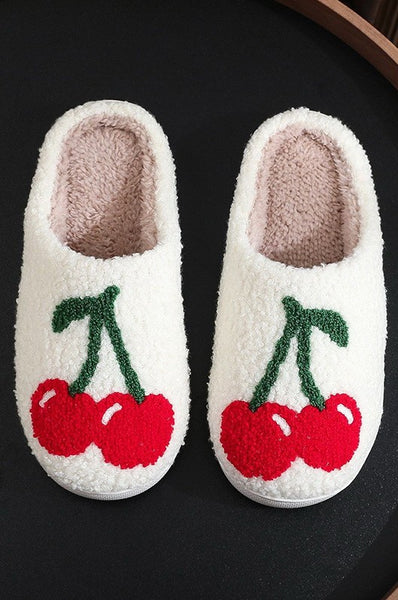 SOFT PLUSH MUSHROOM HEART RAINBOW WARM SLIPPERS | 40SP014