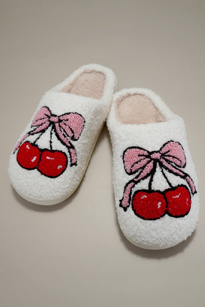 SOFT PLUSH MUSHROOM HEART RAINBOW WARM SLIPPERS | 40SP014