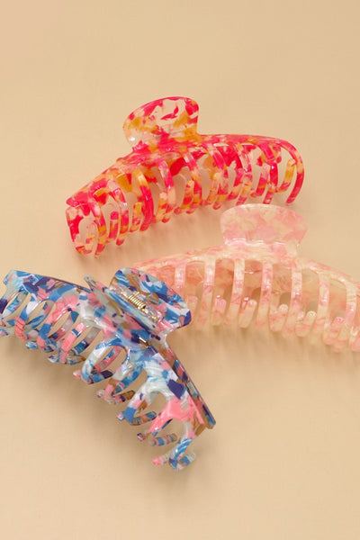 LARGE COLORFUL MERMAID HAIR CLAW CLIPS | 40H693