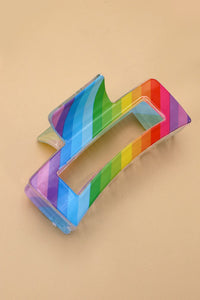 STRIPE RAINBOW HAIR CLAW CLIPS | 40H694