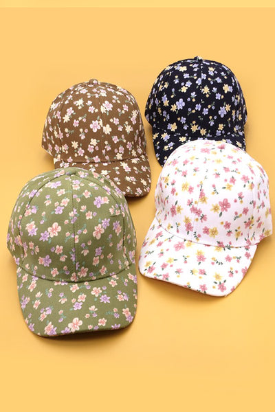 FLORAL CASUAL BASEBALL CAP | 40HW716