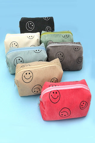 SMILEY MAKEUP POUCH BAG | 40P521