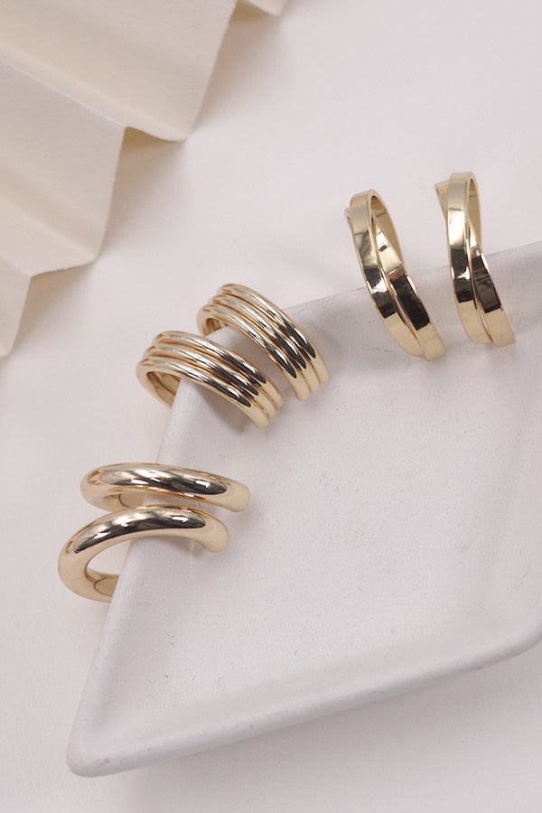 MULTI CLASSIC HOOP TRIO EARRINGS | 31E03865