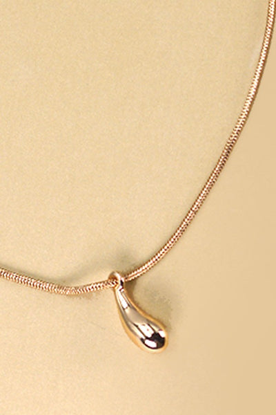 MINI TEARDROP SNAKE CHAIN NECKLACE | 31N23265