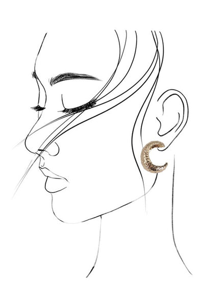 HAMMERED HOOP EARRINGS | 31E03939