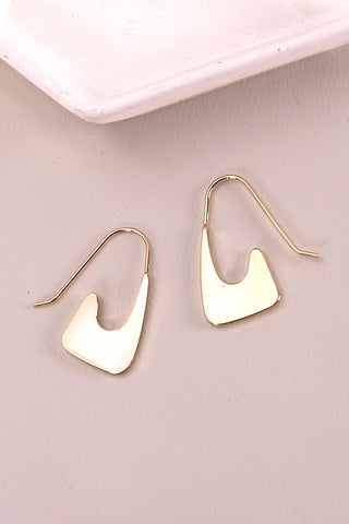 FLAT U SHAPE HOOP EARRINGS | 80E2353