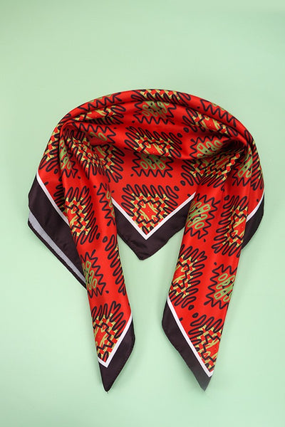 WAIVY DIAMOND SILKY FEEL BANDANA SCARF | 40SC617