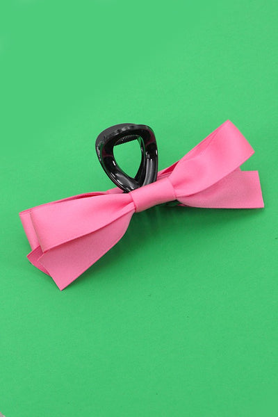 LARGE SILKY RIBBON BOW HAIR CLAW CLIPS | 40H720