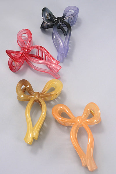 MATTE BOW HAIR CLAW CLIPS | 40H721