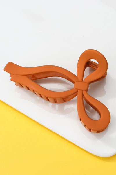 MATTE BOW HAIR CLAW CLIPS 12-piece set | 40H721-12 Pack