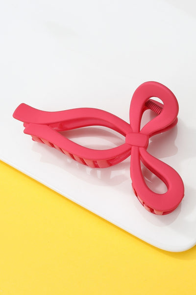 MATTE BOW HAIR CLAW CLIPS 12-piece set | 40H721-12 Pack
