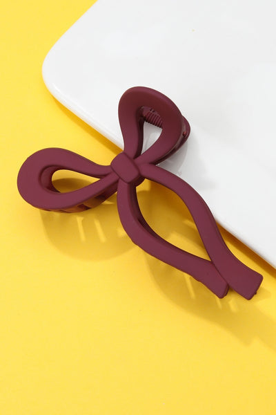 MATTE BOW HAIR CLAW CLIPS 12-piece set | 40H721-12 Pack