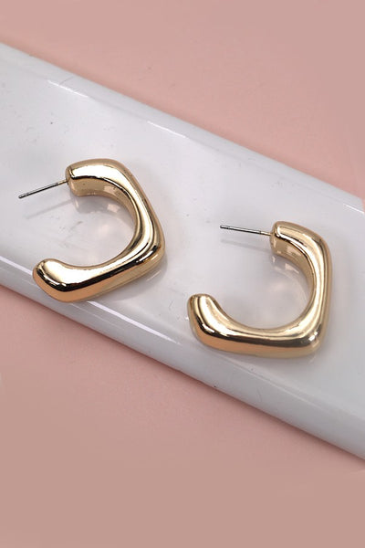 BALLOON SQUARE HOOP EARRINGS | 80E2413