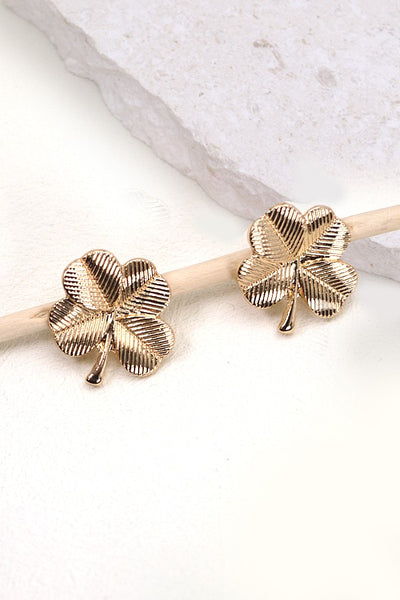 ST PATRICK'S DAY CLOVER STUD EARRINGS | 80E2459