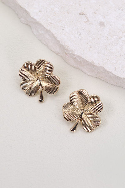 ST PATRICK'S DAY CLOVER STUD EARRINGS | 80E2459