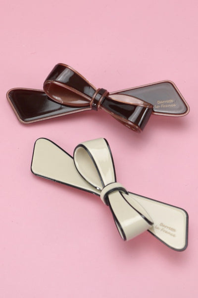 JUMBO ACRYLIC BOW HAIR PIN | 40H733