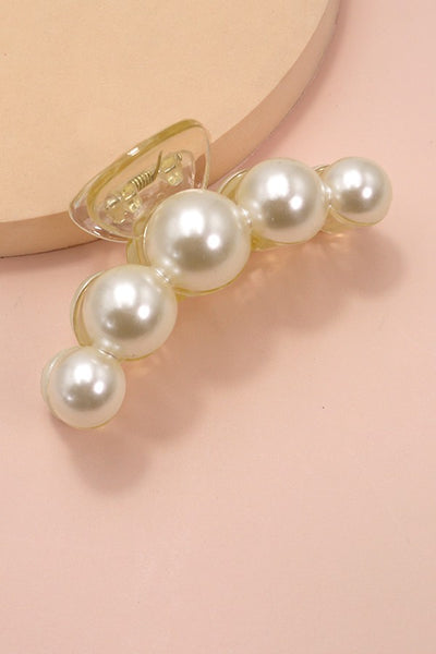 CLASSIC PEARL HAIR CLAW CLIPS | 40H738