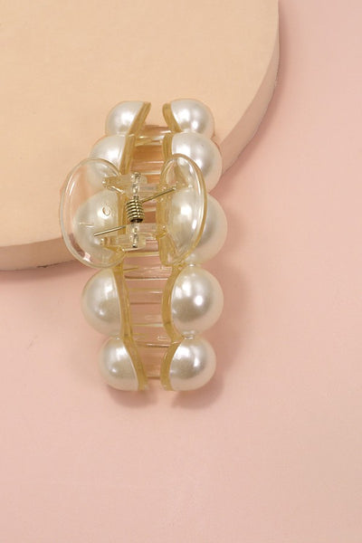 CLASSIC PEARL HAIR CLAW CLIPS | 40H738