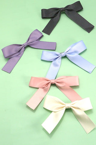 LARGE BOW RIBBON HAIR CLIPS | 40H744