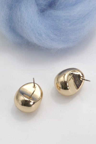 OVAL BALL SHAPE STUD EARRINGS | 80E2691