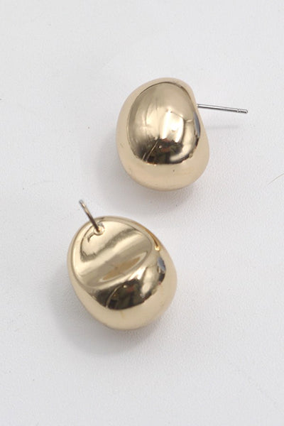 OVAL BALL SHAPE STUD EARRINGS | 80E2691