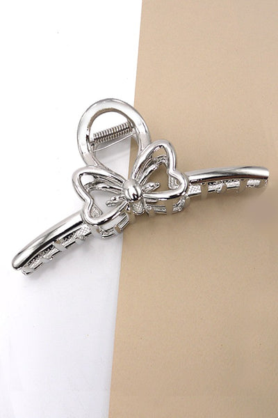 LARGE HEART BOW RIBBON HAIR CLAW CLIPS | 40H751