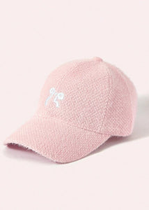 EMBROIDERY BOW FUZZY BASEBALL HAT CAP | 21HW401