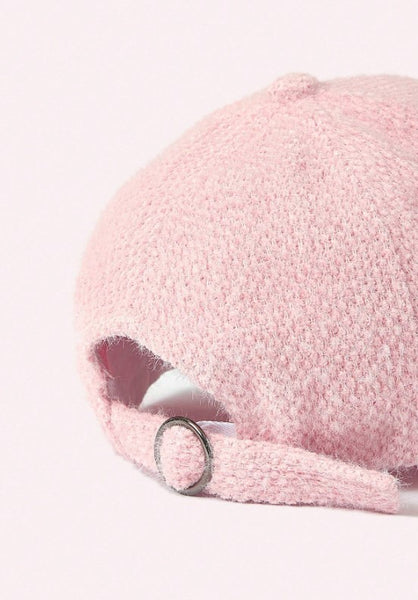 EMBROIDERY BOW FUZZY BASEBALL HAT CAP | 21HW401