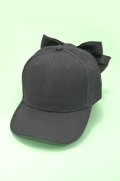 BIG BOW RIBBON BASEBALL HAT CAP | 21HW403