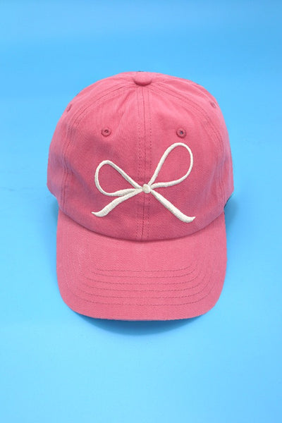 BOW RIBBON BASEBALL HAT CAP |  40HW720