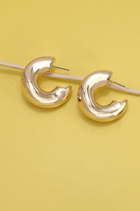 BUBBLE IRRGEULAR SHAPE HOOP EARRINGS |  80E2781