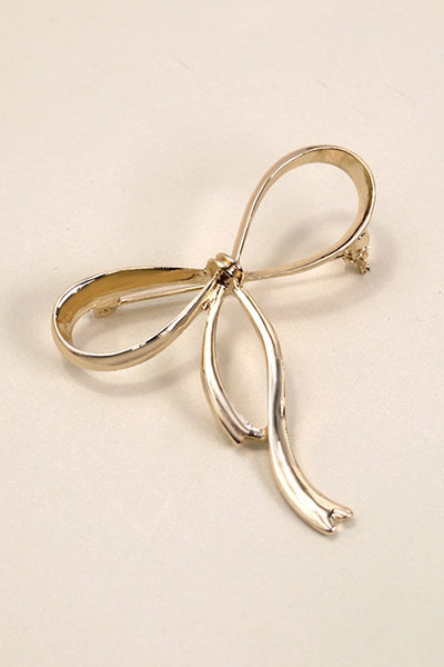 CLASSIC BOW RIBBON BROOCH PIN | 80P007