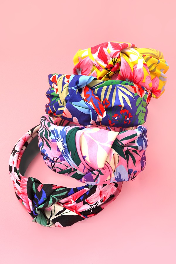 FLORAL FLOWER BOW HEADBAND HAIR BAND | 40HB152