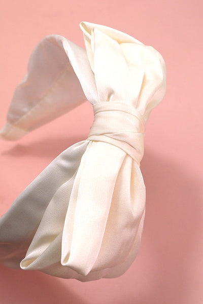 SATIN BOW HEADBAND HAIR BAND | 40HB153