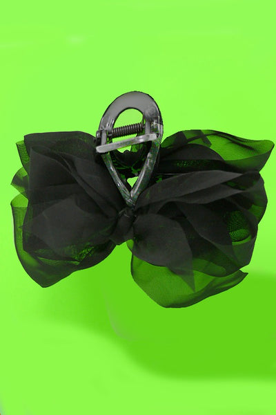 ORGANZA SHEER BOW HAIR CLAW CLIPS | 40H755