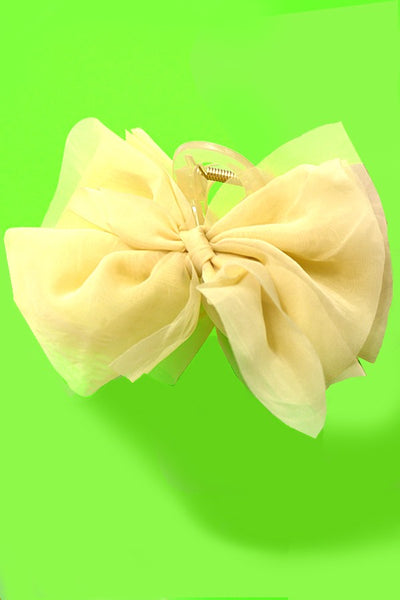 ORGANZA SHEER BOW HAIR CLAW CLIPS | 40H755