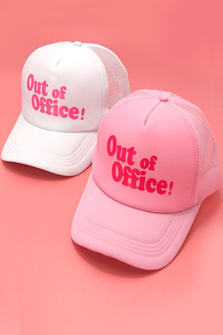 OUT OF OFFICE TRUCKER HAT CAP | 40HW723